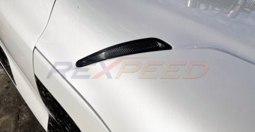 Rexpeed 2020+ Supra GR Dry Carbon Hood Vent Covers | Matte | TS57M - JDMuscleExterior GarnishesTS57M