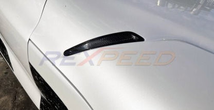Rexpeed 2020+ Supra GR Dry Carbon Hood Vent Covers | Matte | TS57M - JDMuscleExterior GarnishesTS57M