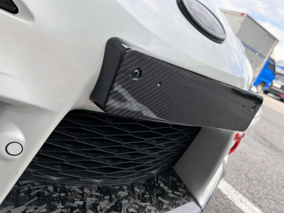 Rexpeed 2020+ Supra GR Dry Carbon License Plate Bracket | TS66 | TS66M - JDMuscleLicense Plate Relocation KitsTS66Gloss Black
