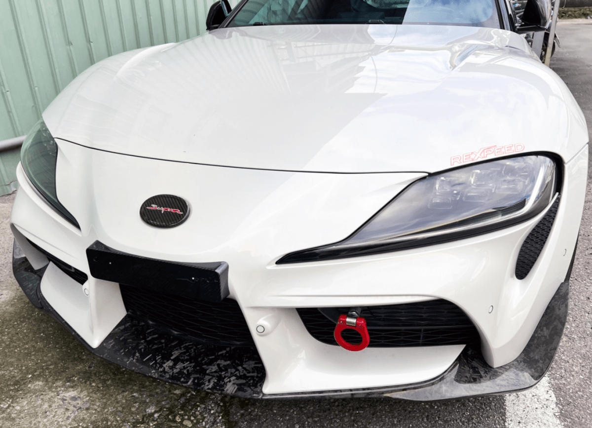 Rexpeed 2020+ Supra GR Dry Carbon License Plate Bracket | TS66 | TS66M - JDMuscleLicense Plate Relocation KitsTS66Gloss Black