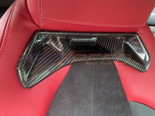 Rexpeed 2020+ Supra GR Dry Carbon Seat Delete Insert Cover Set | TS46 / TS46M - JDMuscleInterior AccessoriesTS46Gloss