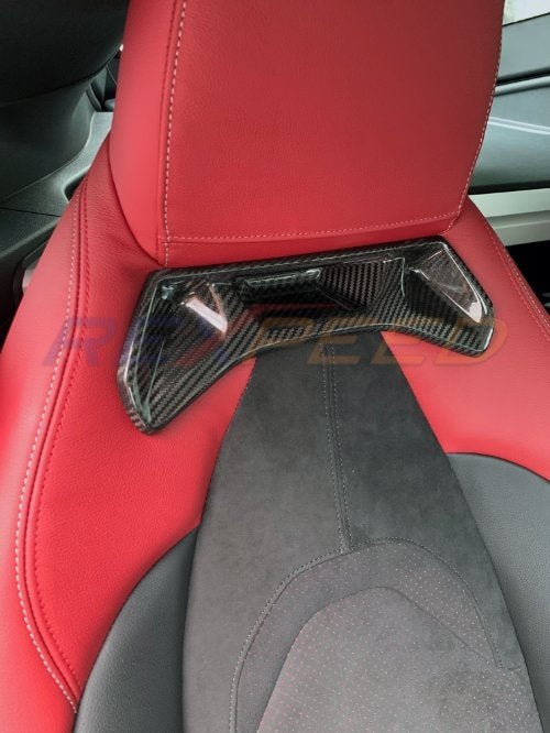 Rexpeed 2020+ Supra GR Dry Carbon Seat Delete Insert Cover Set | TS46 / TS46M - JDMuscleInterior AccessoriesTS46Gloss