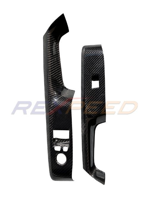 Rexpeed 2020+ Supra GR Dry Carbon Window Switch Panel Cover | 2pcs Matte | TS61M - JDMuscleTrim KitsTS61M