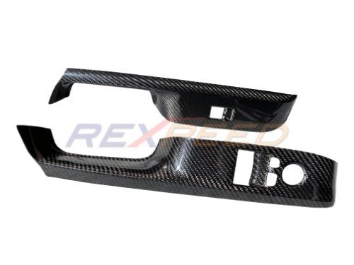 Rexpeed 2020+ Supra GR Dry Carbon Window Switch Panel Cover | 2pcs Matte | TS61M - JDMuscleTrim KitsTS61M
