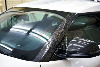 Rexpeed 2020+ Supra GR Forged Carbon Exterior A Pillar Cover | Matte | TS31FCM - JDMuscleExterior GarnishesTS31FCM