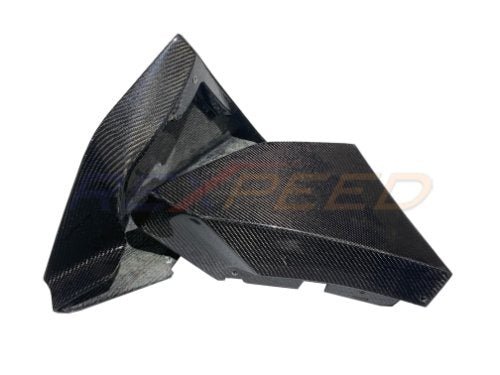 Rexpeed 2020+ Supra GR V1 Carbon Fiber Rear Bumper Side Spats | TS07 / TS07M - JDMuscleBody KitsTS07Gloss