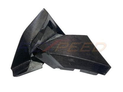 Rexpeed 2020+ Supra GR V1 Carbon Fiber Rear Bumper Side Spats | TS07 / TS07M - JDMuscleBody KitsTS07Gloss