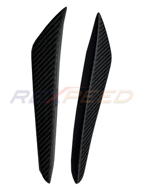 Rexpeed 2020+ Supra GR V2 Carbon Fiber Front Canards | Gloss | TS54 - JDMuscleCanardsTS54