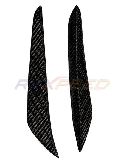 Rexpeed 2020+ Supra GR V2 Carbon Fiber Front Canards | Gloss | TS54 - JDMuscleCanardsTS54