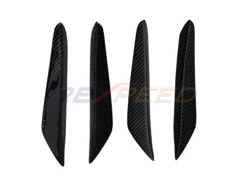 Rexpeed 2020+ Supra GR V2 Carbon Fiber Front Canards | Matte | TS54M - JDMuscleCanardsTS54M