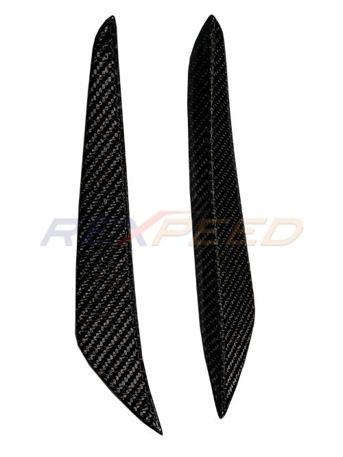 Rexpeed 2020+ Supra GR V2 Carbon Fiber Front Canards | Matte | TS54M - JDMuscleCanardsTS54M