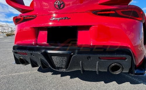 Rexpeed 2020+ Supra GR V3 Carbon Fiber Rear Diffuser | Matte | TS26M - JDMuscleDiffusers and Vortex GeneratorsTS26M