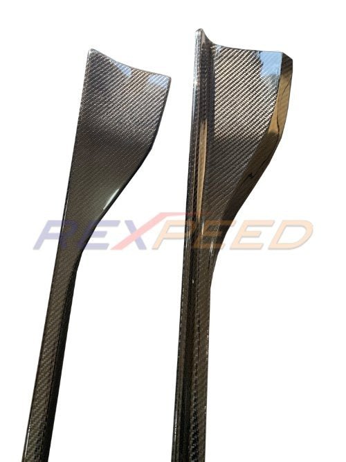 Rexpeed 2020+ Supra GR V3 Carbon Fiber Side Skirt Extension | TS24 / TS24M - JDMuscleSide SkirtsTS24Gloss
