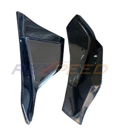 Rexpeed 2020+ Supra GR V3 Forged Carbon Rear Bumper Side Spats | TS25FC / TS25FCM - JDMuscleBody KitsTS25FCGloss