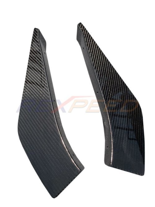 Rexpeed 2020+ Supra GR V5 Carbon Fiber Front Canards | TS44 / TS44M - JDMuscleCanardsTS44Gloss