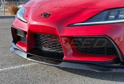 Rexpeed 2020+ Supra GR V7 Carbon Fiber Splitter | TS84 - JDMuscleFront Wind SplitterTS84