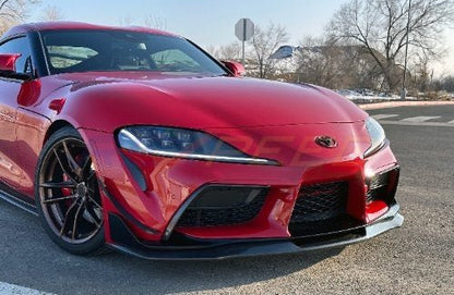 Rexpeed 2020+ Supra GR V7 Carbon Fiber Splitter | TS84 - JDMuscleFront Wind SplitterTS84