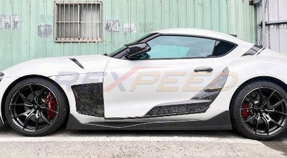 Rexpeed 2020+ Supra GR V8 Carbon Fiber Side Skirts | TS93 - JDMuscleSide SkirtsTS93