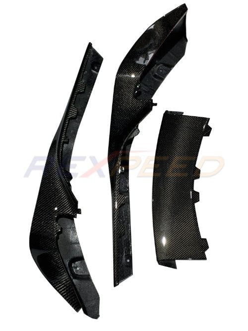 Rexpeed 2020+Supra GR V1 Carbon Fiber Front Splitter | TS05 / TS05M - JDMuscleFront Wind SplitterTS05Gloss