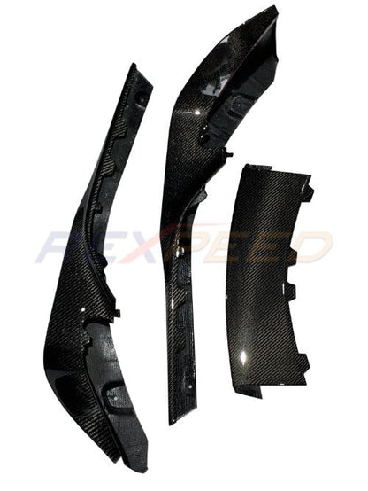 Rexpeed 2020+Supra GR V1 Carbon Fiber Front Splitter | TS05 / TS05M - JDMuscleFront Wind SplitterTS05Gloss