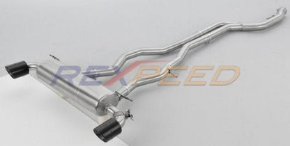 Rexpeed 2021+ Supra GR Stainless Steel Front + Mid Pipe + Muffler + Dry Carbon Tips | TS17 - 21+ - JDMuscleCat Back Exhaust SystemTS17-21+