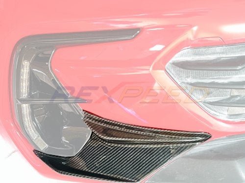 Rexpeed 2022+ BRZ Dry Carbon Front Bumper Lower Side Cover | for LED liner model | FR97A - JDMuscleBumper CoversFR97A