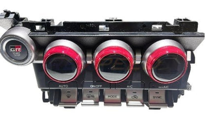 Rexpeed 2022+ GR86 / BRZ Alloy Center Control AC Ring Knob Cover | Red | FR75A - JDMuscleKnobs and ButtonsFR75A