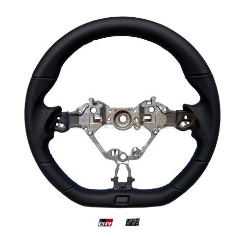Rexpeed 2022+ GR86 / BRZ Black Leather Steering Wheel | FR81 - JDMuscleSteering WheelsFR81