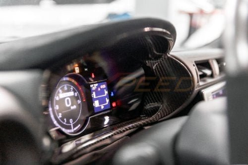 Rexpeed 2022+ GR86 / BRZ Dry Carbon Gauge Cluster Cover - LHD Only | Gloss | FR137 - JDMuscleTrim KitsFR137