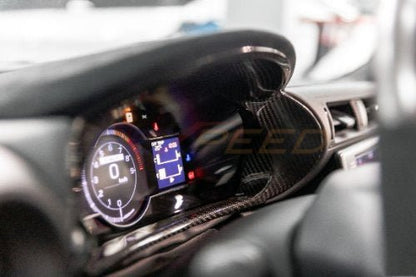 Rexpeed 2022+ GR86 / BRZ Dry Carbon Gauge Cluster Cover - LHD Only | Gloss | FR137 - JDMuscleTrim KitsFR137
