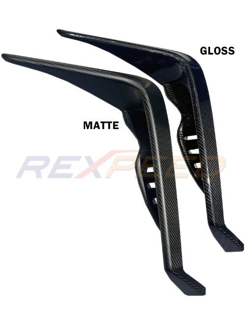 Rexpeed 2022+ GR86 Dry Carbon Front Side Duct Cover | Gloss | FR124 - JDMuscleDuctsFR124