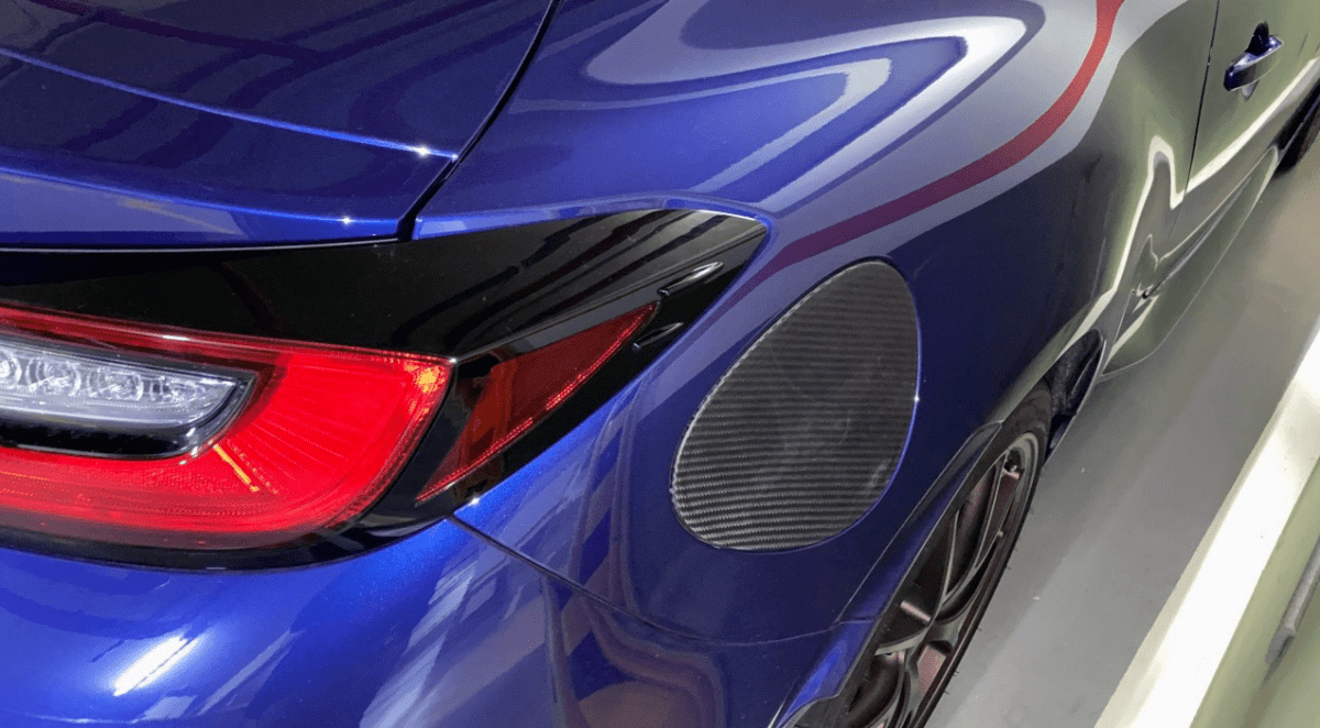 Rexpeed 2022+ GR86/BRZ Dry Carbon Fuel Door Cover | Matte | FR138M - JDMuscleExterior GarnishesFR138M
