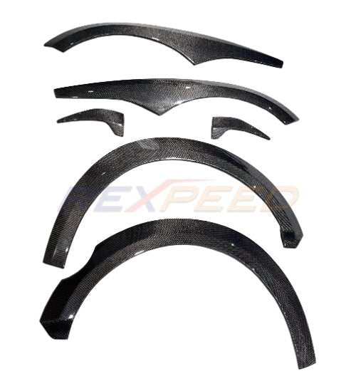Rexpeed 2022+ GR86/BRZ V3 Carbon Fiber Fender Trim Kit | FR105 - JDMuscleTrim KitsFR105