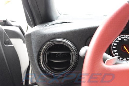 Rexpeed AC Carbon Fiber Vent Trim Full Replacement Subaru BRZ 2013+ Scion FR - S 2013+ | FR39 - JDMuscleTrim KitsFR39