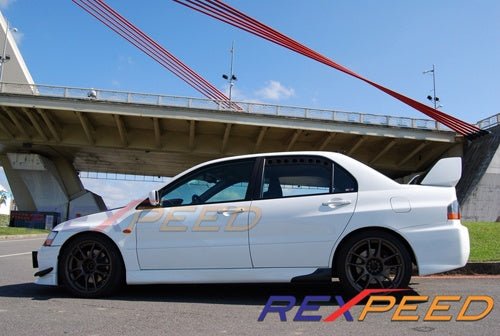 Rexpeed Black Rear Window Vent Mitsubishi EVO 7 - 9 2001 - 2007 | R104A - JDMuscleExterior GarnishesR104A