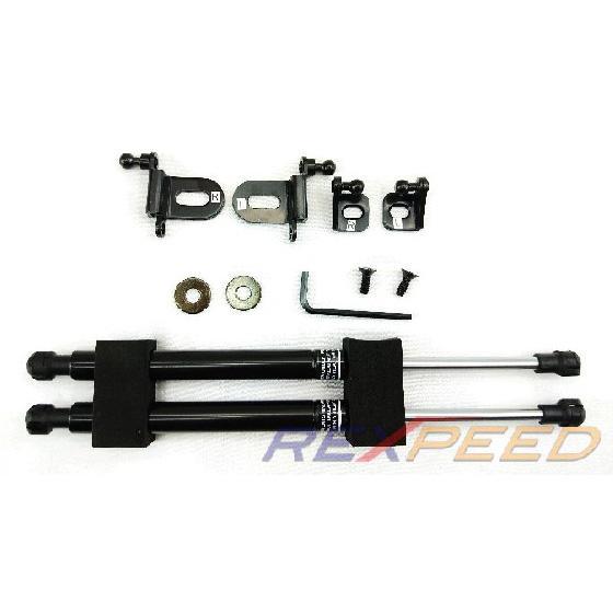 Rexpeed Black Series Hood Dampers | 2003-2009 Nissan 350Z (NIS01)-REX Nis01-REX Nis01-Hood Dampers-Rexpeed-JDMuscle