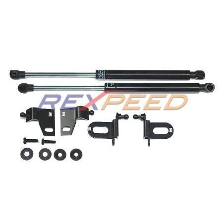 Rexpeed Black Series Hood Dampers | 2009-2013 Mazda 3 (MZ03B)-REX MZ03B-REX MZ03B-Hood Dampers-Rexpeed-JDMuscle