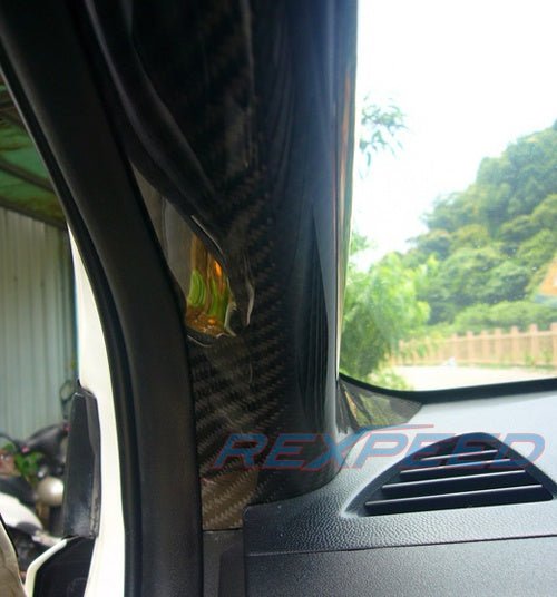 Rexpeed Carbon A Pillar Mitsubishi Evo X 2008 - 2015 | R160 - JDMuscleExterior GarnishesR160