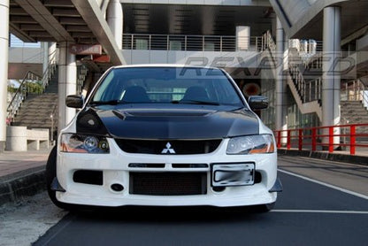 Rexpeed Carbon Fiber Canards Mitsubishi Evo 9 2005 - 2007 | R04 - JDMuscleCanardsR04