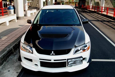 Rexpeed Carbon Fiber Canards Mitsubishi Evo 9 2005 - 2007 | R04 - JDMuscleCanardsR04