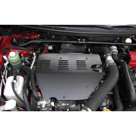 Rexpeed Carbon Fiber Engine Cover (Mitsubishi EVO X) R-EX-CFEC-REX R164C-R164C-Engine Covers-Rexpeed-JDMuscle