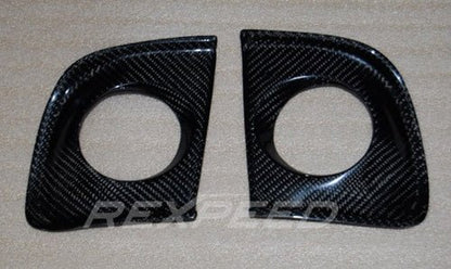 Rexpeed Carbon Fiber Fog Light Cover Evo X 2008 - 2015 | R121 - JDMuscleLight Mounting and HardwareR121