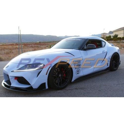 Rexpeed Carbon Fiber Front Splitter/Side Skirts/Rear Bumper Spats Combo | 2020 Toyota Supra (TS09-TS10-TS11)-REX TS09-TS10-TS11-REX TS09-TS10-TS11-Front Wind Splitter-Rexpeed-JDMuscle