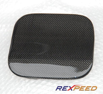 Rexpeed Carbon Fiber Fuel Cap Cover Mitsubishi EVO 7 - 9 2001 - 2007 | R43 - JDMuscleExterior GarnishesR43