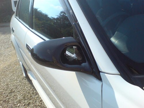 Rexpeed Carbon Fiber Ganador Style Mirrors Mitsubishi Evo 2004 - 2006 | R45 - JDMuscleAftermarket MirrorsR45