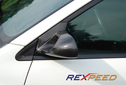 Rexpeed Carbon Fiber Ganador Style Mirrors Mitsubishi Evo 2004 - 2006 | R45 - JDMuscleAftermarket MirrorsR45