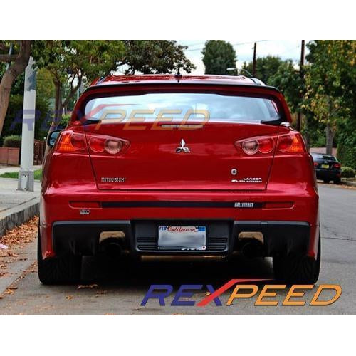 Rexpeed Carbon Fiber Gurney Flap | 2008-2016 Mitsubishi Evolution X (R88)-REX R88-REX R88-Spoiler and Wing Accessories-Rexpeed-JDMuscle