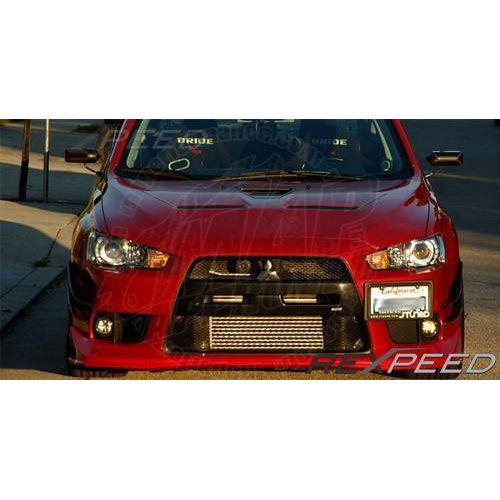 Rexpeed Carbon Fiber Intercooler Side Panels | 2008-2015 Mitsubishi Evo X (R120)-REX R120-REX R120-Exterior Garnishes-Rexpeed-JDMuscle