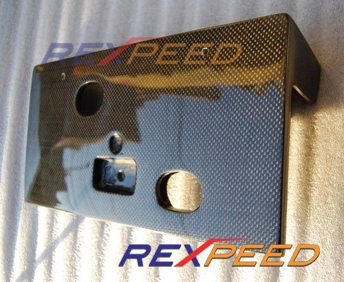 Rexpeed Carbon Fiber Plate Bracket Mitsubishi Evo 8 2003 - 2005 | R29 - JDMuscleLicense Plate Relocation KitsR29