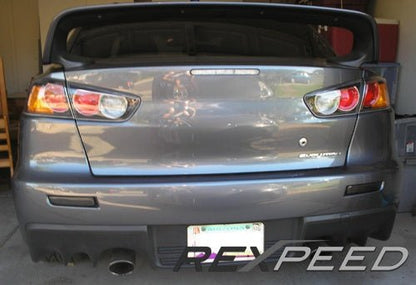 Rexpeed Carbon Fiber Rear Bumper Inserts Mitsubishi Evo X 2008 - 2015 | R138 - JDMuscleExterior GarnishesR138